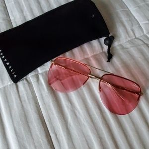 QUAY Pink Aviators